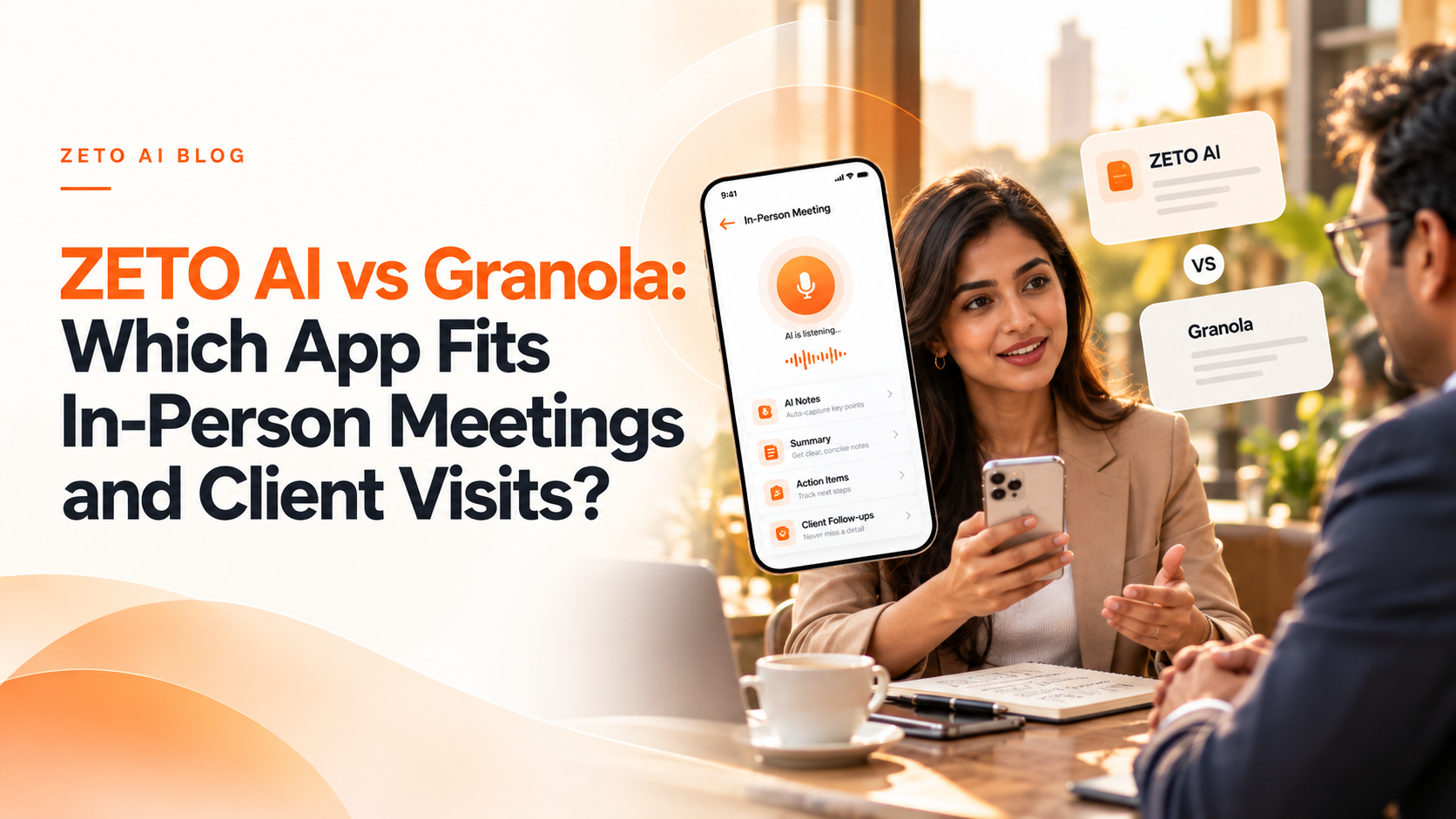 ZETO AI versus Notion AI dedicated meeting assistant versus workspace comparison